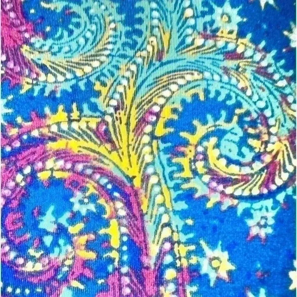 Lularoe ‎ small blue Pam’s roll A-line Azure skirt. - Picture 2 of 5